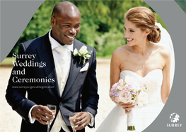 Surrey Weddings and Ceremonies 3 Welcome