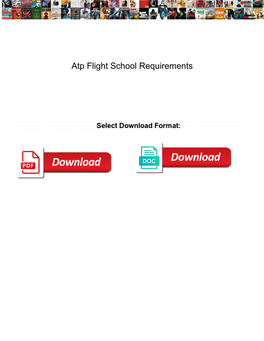 Atp Flight School Requirements