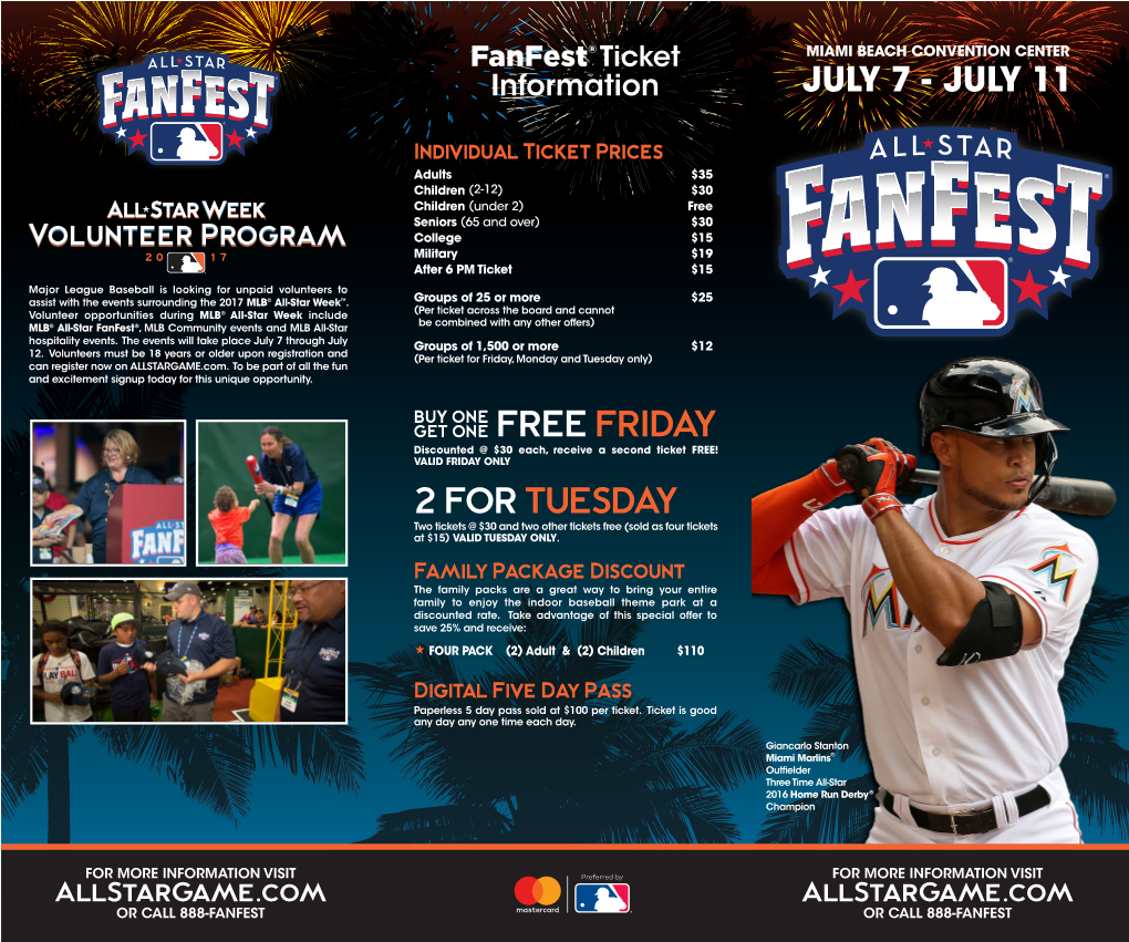 2017 MLB All-Star Fanfest Brochure