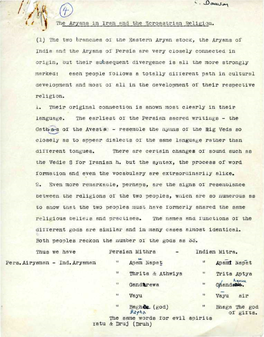 The Aryans in Iran and the Zcroastrian Religion. (1) the Two Branches 01