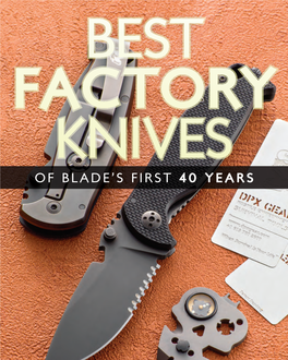 Best Factory Knives of Blade's First 40 Years