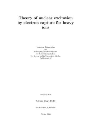 Theory of Nuclear Excitation by Electron Capture for Heavy Ions