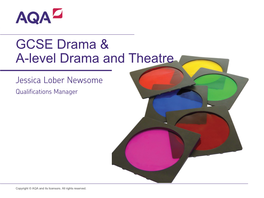 GCSE Drama & A-Level Drama and Theatre