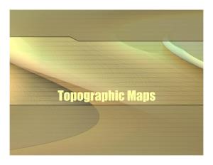 Topographic Maps Fields
