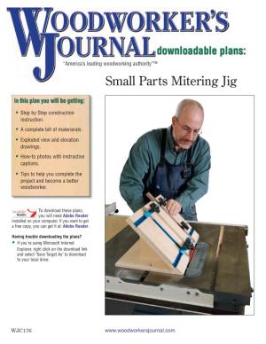 WJC176 Small Parts Mitering