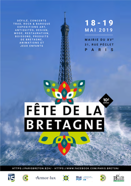 Mai 2019 Mode, Restauration, Boissons, Produits De Bretagne, Mairie Du Xv E Animations Et Jeux Enfants 31, Rue Péclet Paris