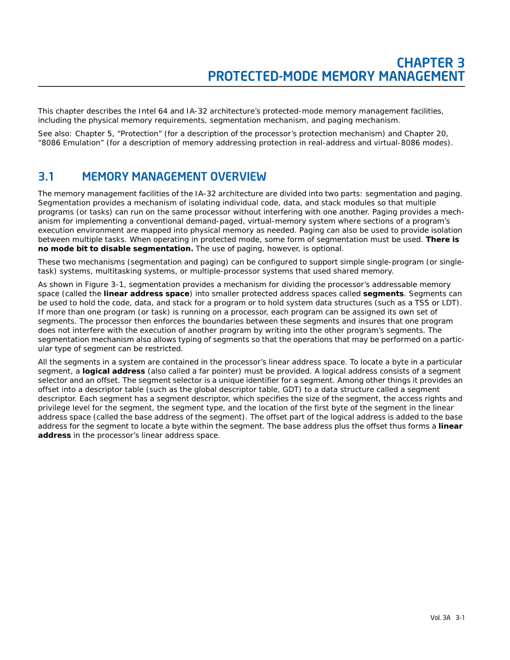 Chapter 3 Protected-Mode Memory Management