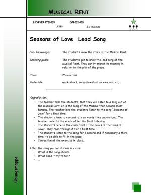 3.0 Song Seasons of Love 1