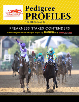 Pedigree PROFILES Thursday, May 16