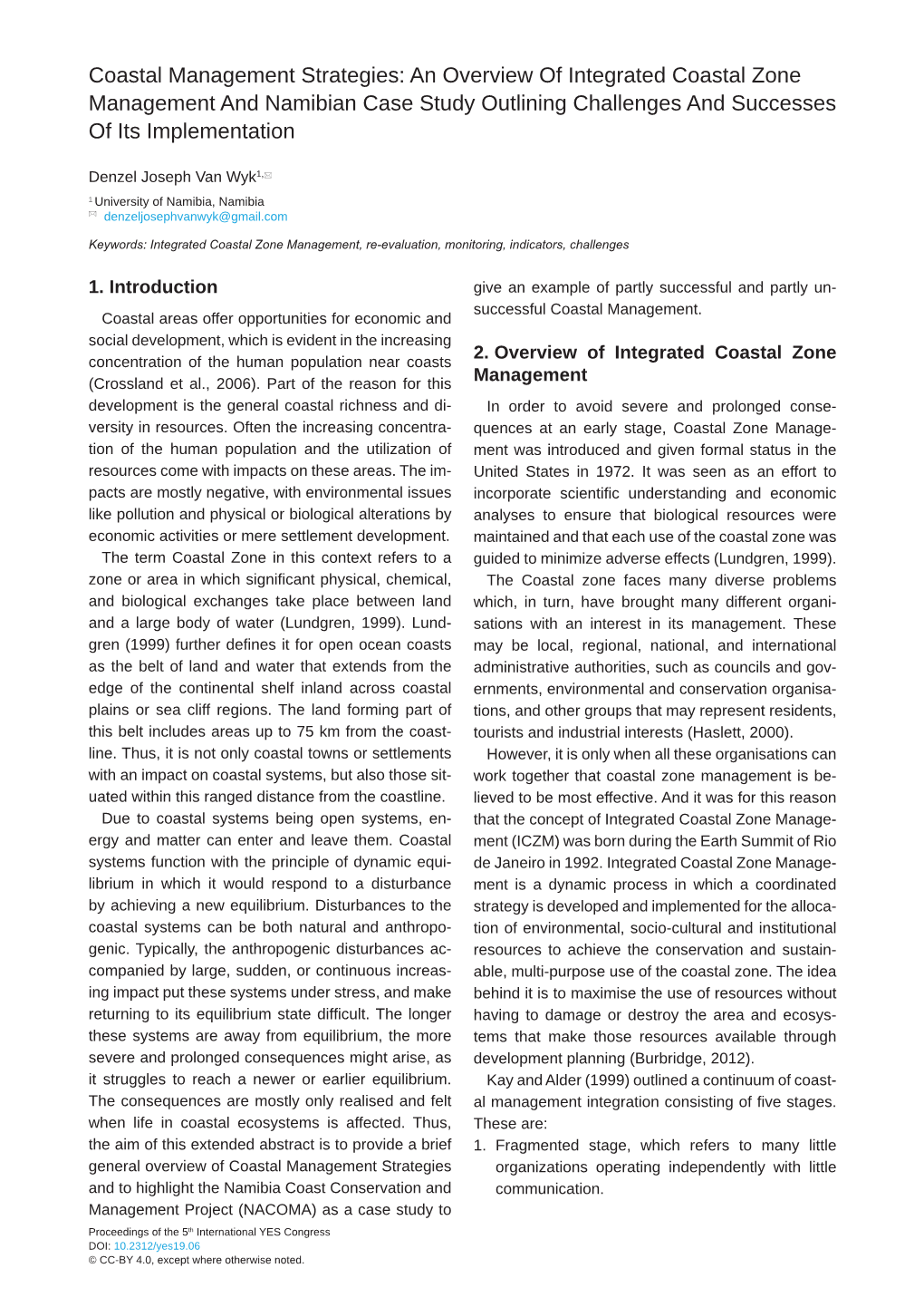 integrated coastal zone management case study