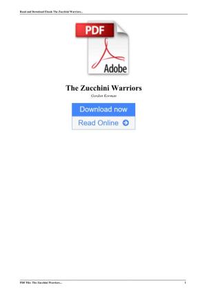 The Zucchini Warriors by Gordon Korman