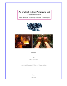 An Outlook to Iran Pelletizing and Steel Industries