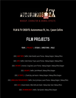 Film Projects