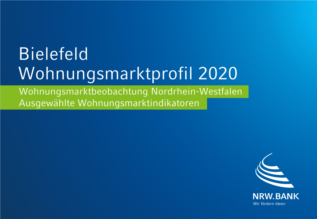 Bielefeld Wohnungsmarktprofil 2020