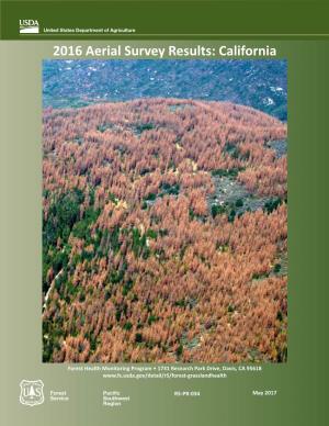 2016 Aerial Survey Results: California