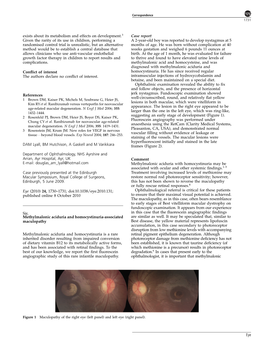 Methylmalonic Aciduria and Homocystinuria-Associated Are Similar As Well