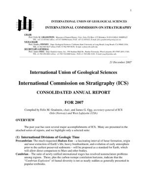 International Commission on Stratigraphy (ICS)