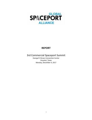 REPORT 3Rd Commercial Spaceport Summit