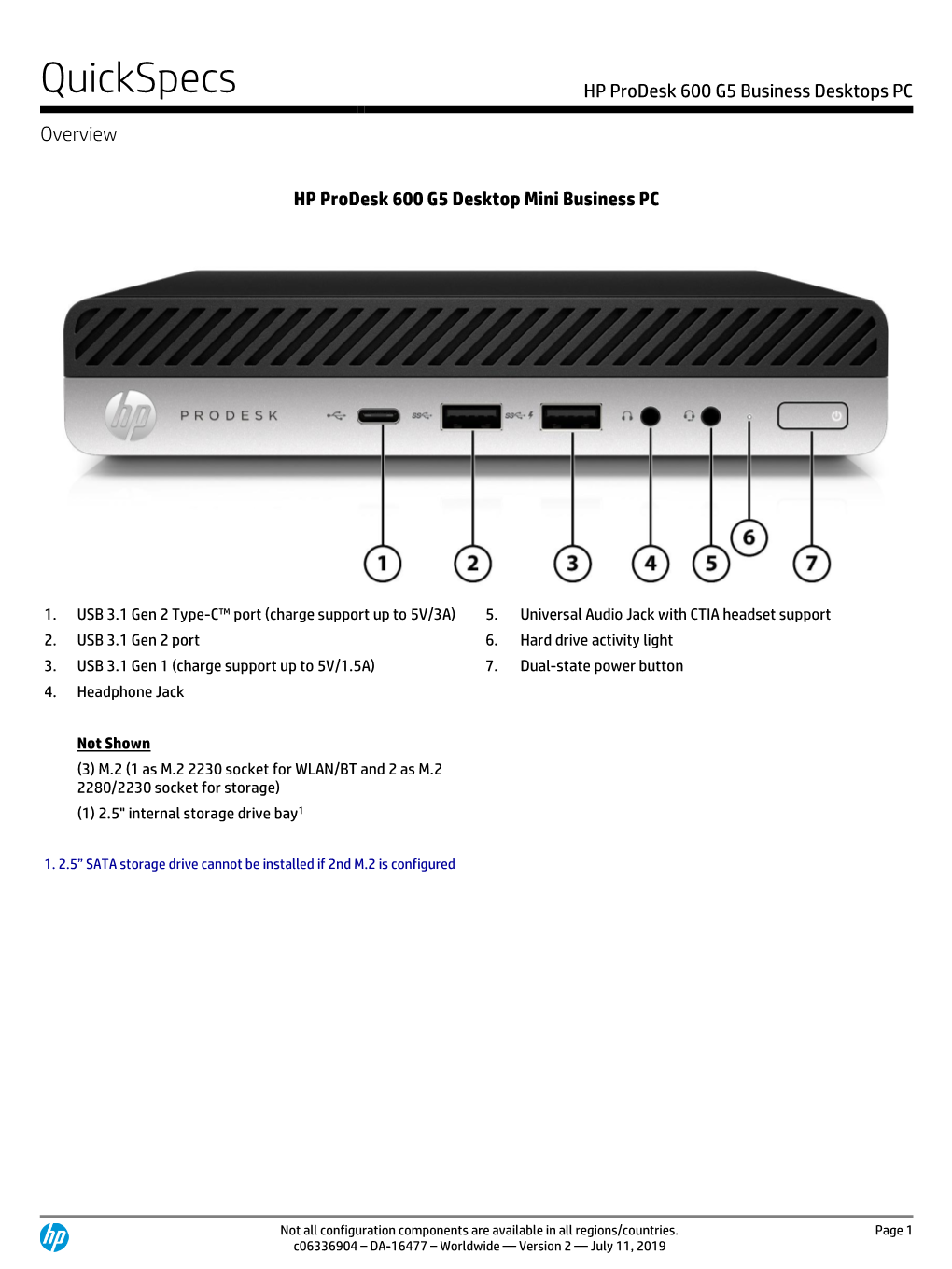 HP Prodesk 600 G5 Business Desktops PC