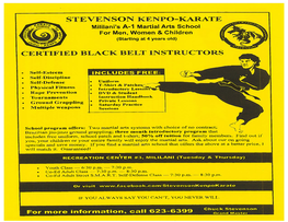 Certified Black Belt Instructors