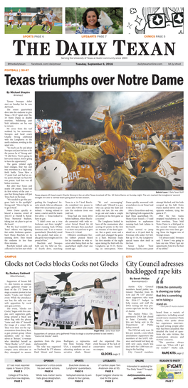 Texas Triumphs Over Notre Dame by Michael Shapiro @Mshap2