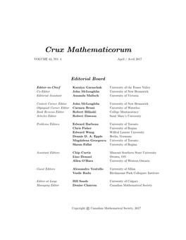 Crux Mathematicorum