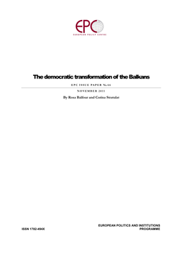 The Democratic Transformation of the Balkans