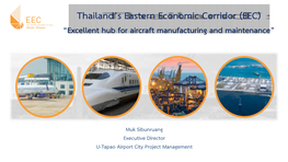 Thailand's Eastern Economic Corridor (EEC)