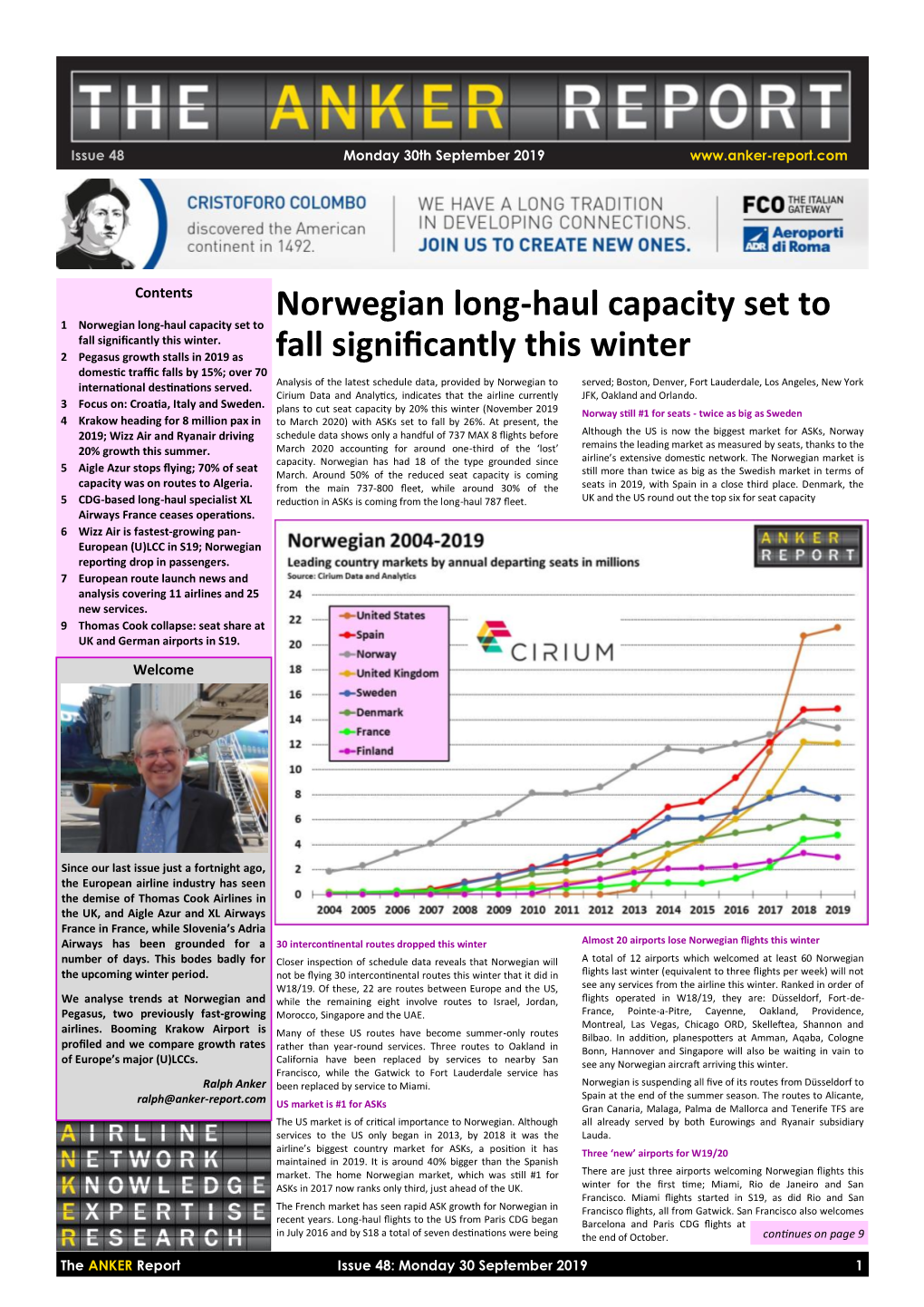 Norwegian Long-Haul Capacity Set to Fall Significantly This Winter