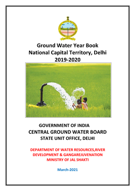 Ground Water Year Book National Capital Territory, Delhi 2019-2020