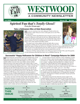 Spirited Fun That's Totally Ghoul! a COMMUNITY NEWSLETTER