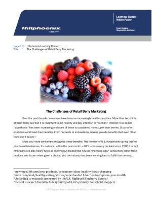 The Challenges of Retail Berry Marketing