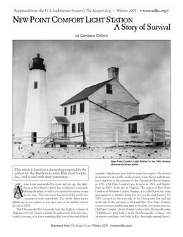 New Point Comfort Light Station a Story of Survival by Candace Clifford