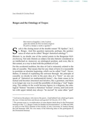 Borges and the Ontology of Tropes