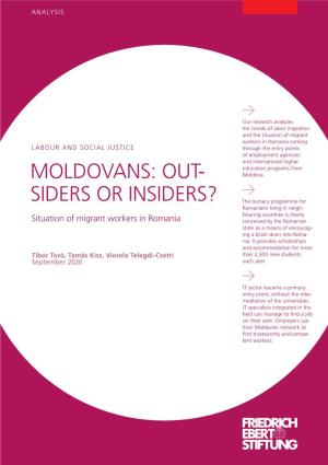 Moldovans: out Siders Or Insiders?