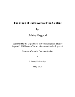 The Rise of Controversial Content in Film