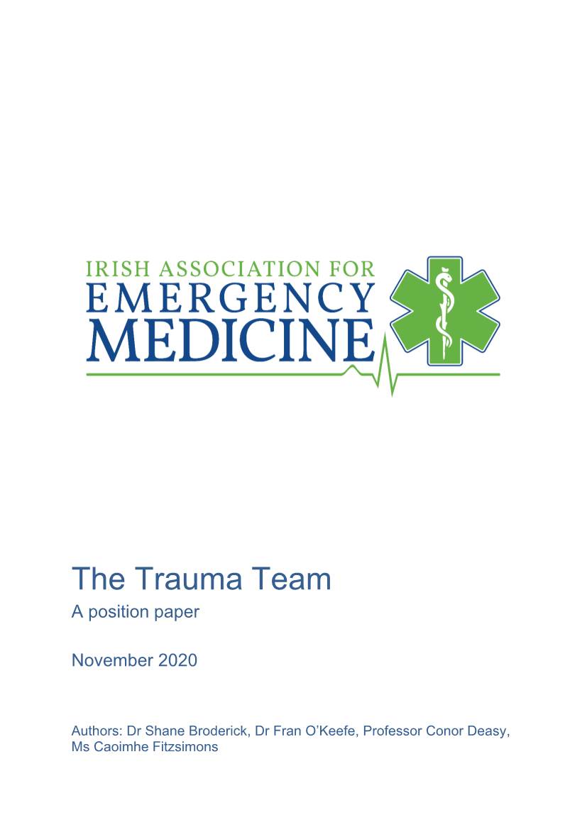 IAEM Trauma Team Position Paper