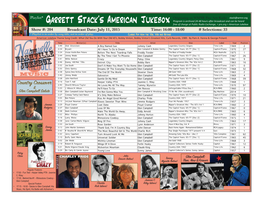 Garrett Stack's American Jukebox Originating on WMNR Fine Arts Radio