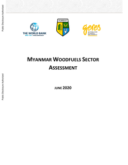 Myanmar Woodfuels Sector Assessment