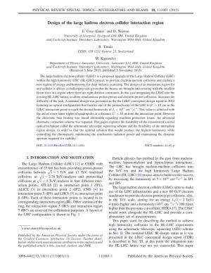Design of the Large Hadron Electron Collider Interaction Region