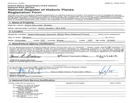 Notch Mountain Shelter National Register Nomination, 5EA.906 (PDF)