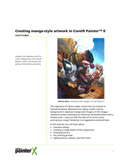 Creating Manga-Style Artwork in Corel Painter X