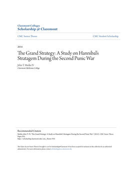 A Study on Hannibal's Stratagem During the Second Punic
