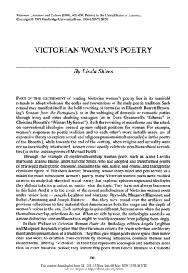 Victorian Literature and Culture (1999), 601-609