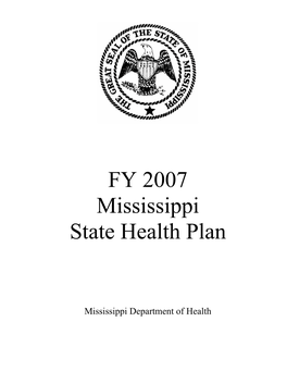 FY 2007 Mississippi State Health Plan