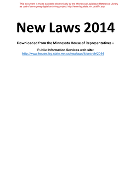 Downloaded from the Minnesota House of Representatives –