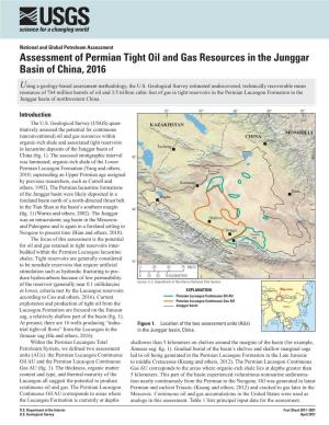 Assessment of Permian Tight Oil and Gas Resources in the Junggar Basin of China, 2016
