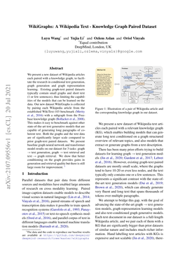 Wikigraphs: a Wikipedia Text-Knowledge Graph Paired