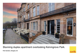 Stunning Duplex Apartment Overlooking Kelvingrove Park