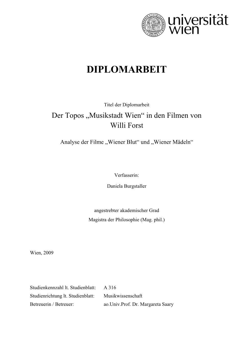 Diplomarbeit